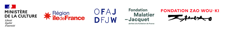 Logos Ministère de la Culture/IDF/OFAJ/Fondation Malatier/Fondation Zao Wou-Ki